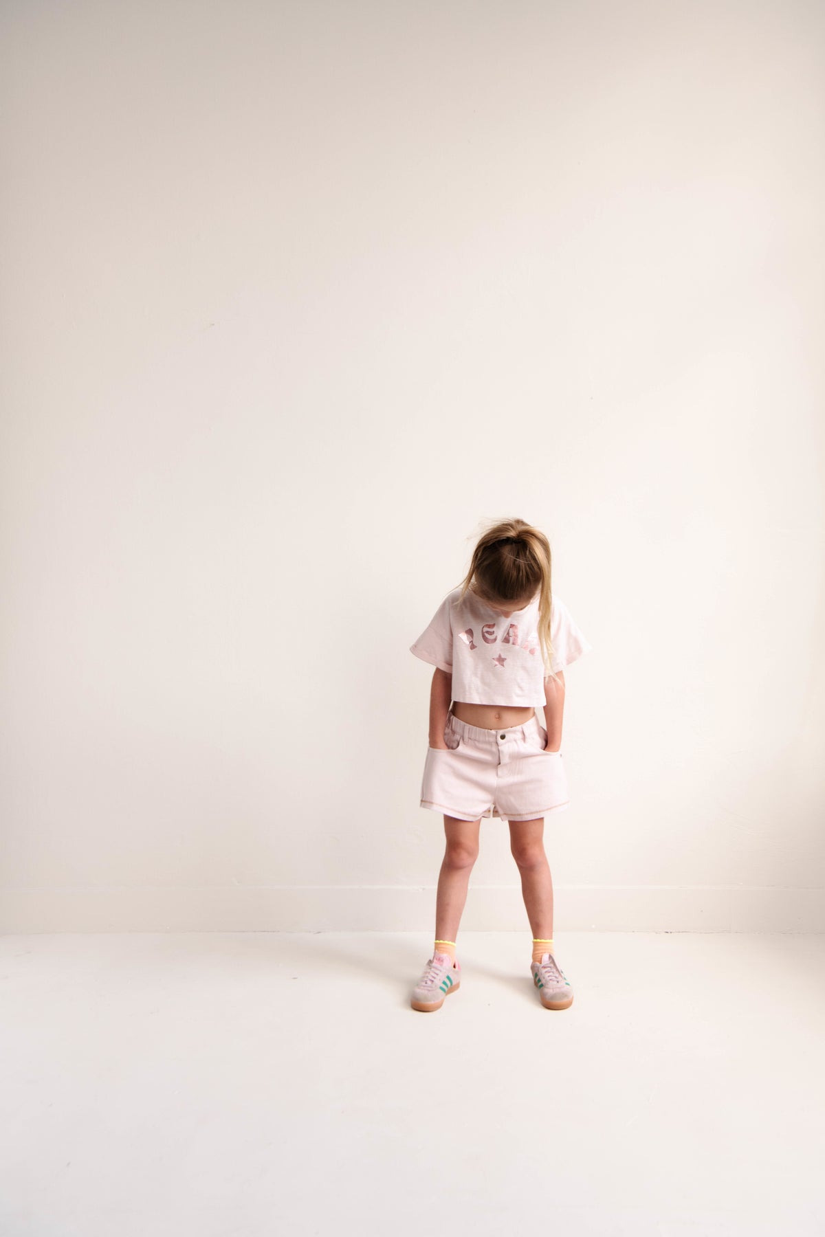 Lilou twill shorts Blossom rose, Jenest