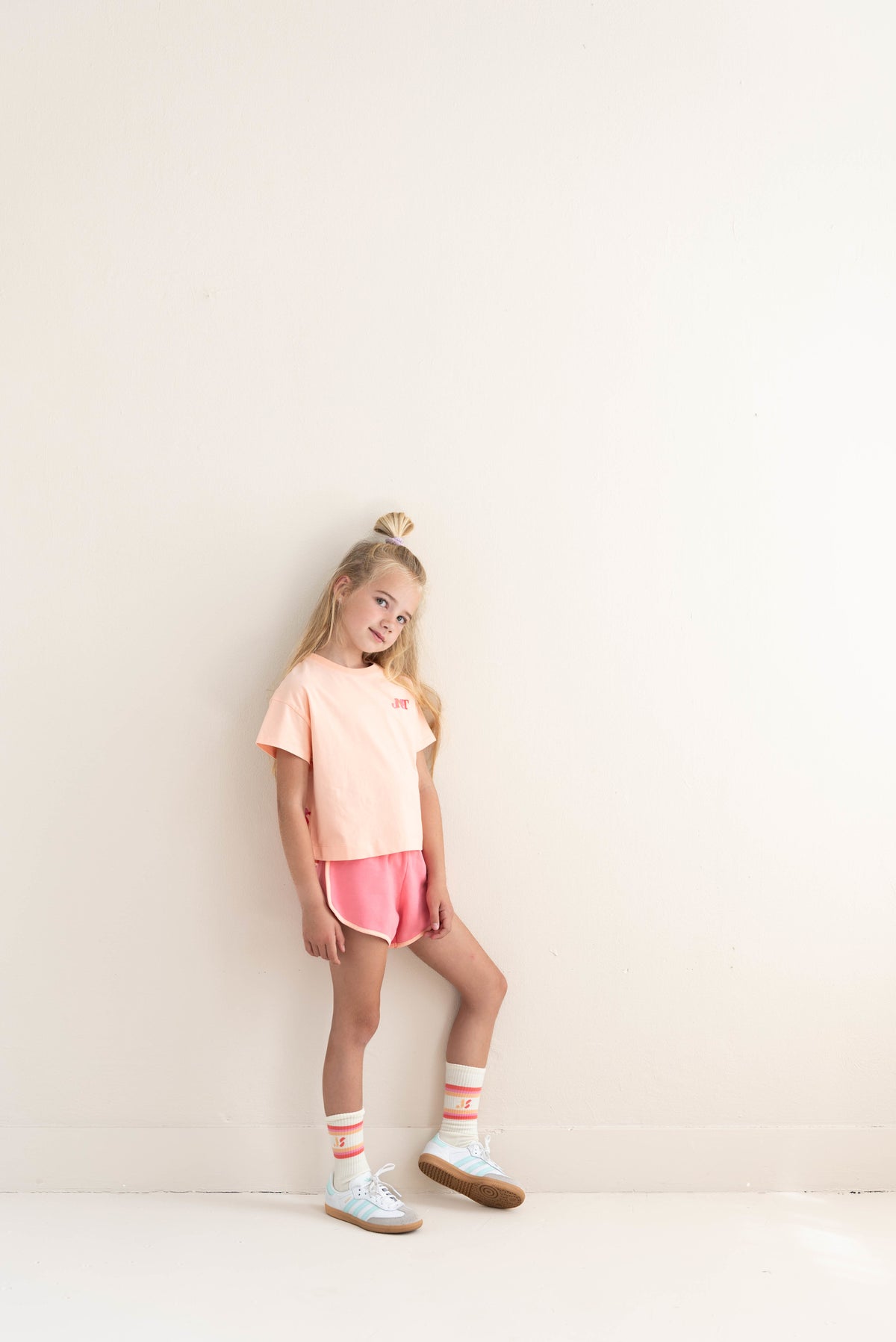 Livia T-shirt Peach Orange, Jenest