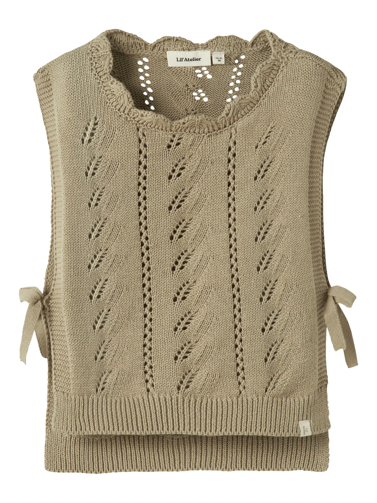 Leou sl knit vest twill, Lil Atelier