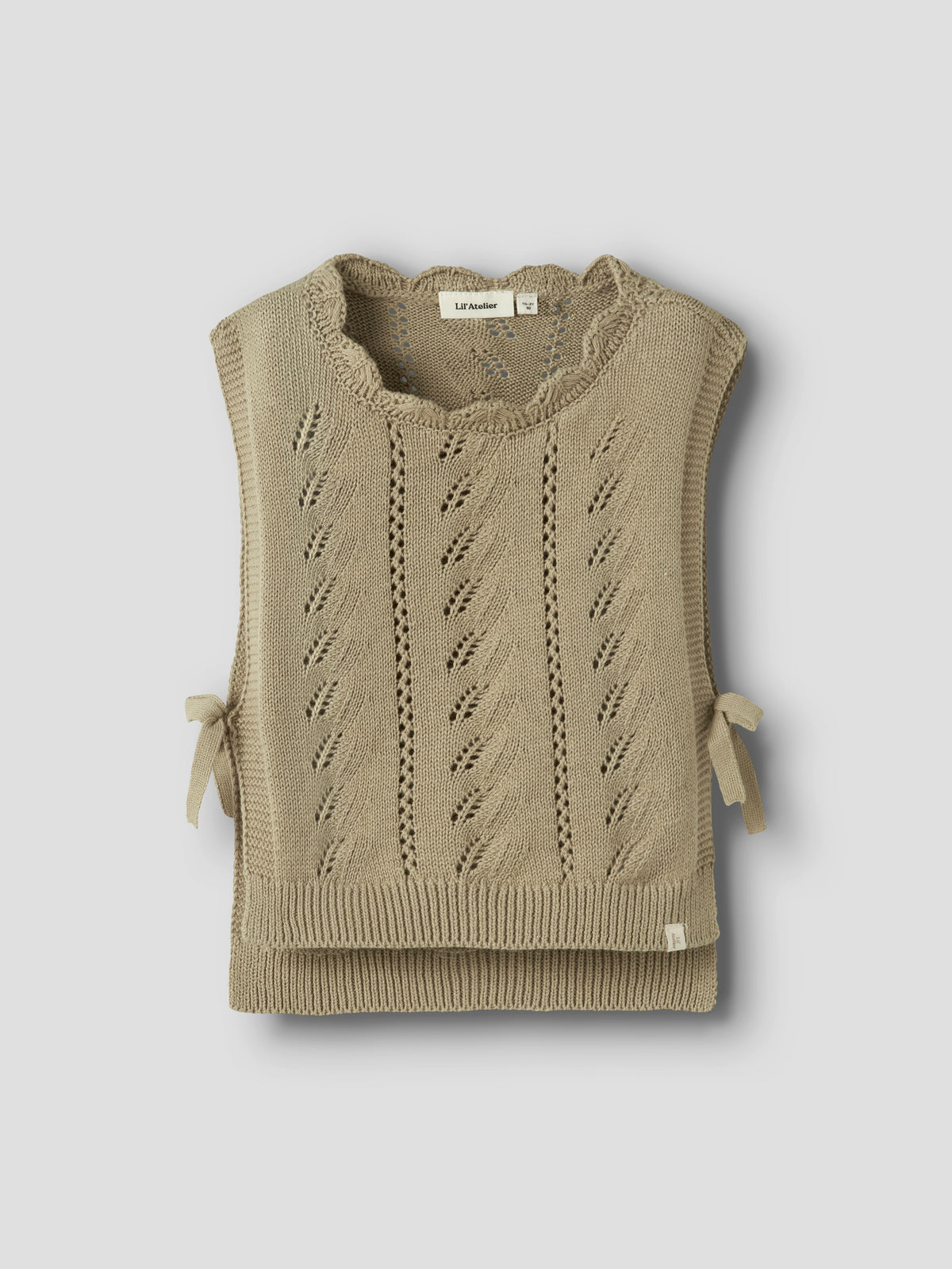 Leou sl knit vest twill, Lil Atelier