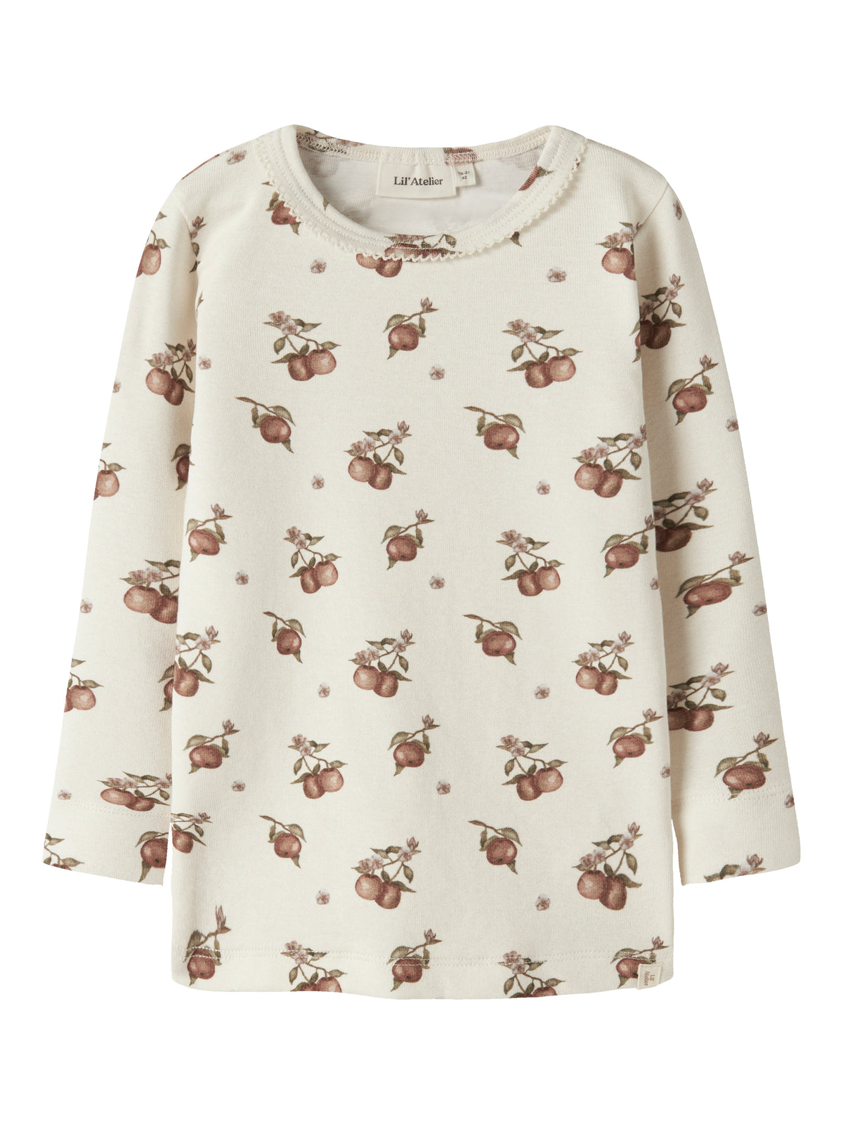 Gayo longsleeve turtledove/apples, Lil Atelier