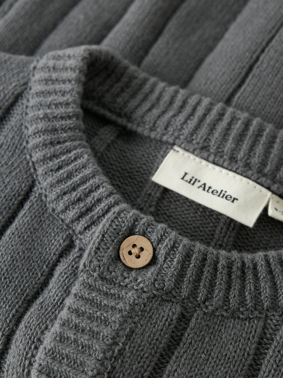 Lomon knit cardigan baby poppy seed, Lil Atelier