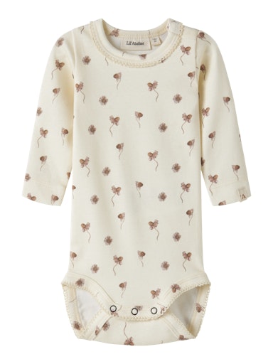 Layo romper flower coconut milk, Lil Atelier