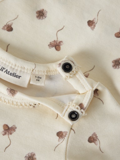 Layo romper flower coconut milk, Lil Atelier