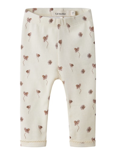 Layo slim Legging flower coconut milk, Lil Atelier
