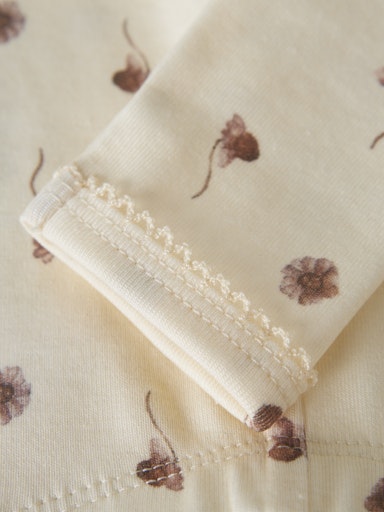 Layo slim Legging flower coconut milk, Lil Atelier