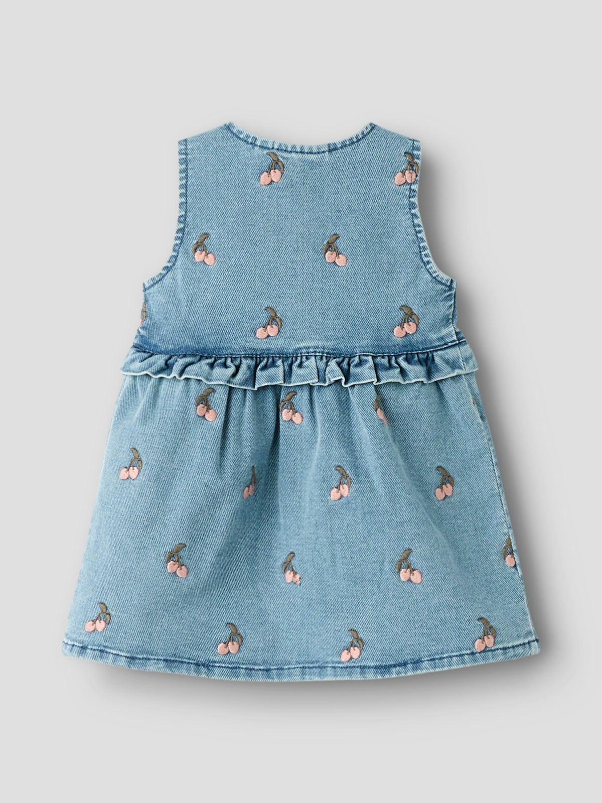 Deva denim Specer dress Cherry emb, Lil Atelier
