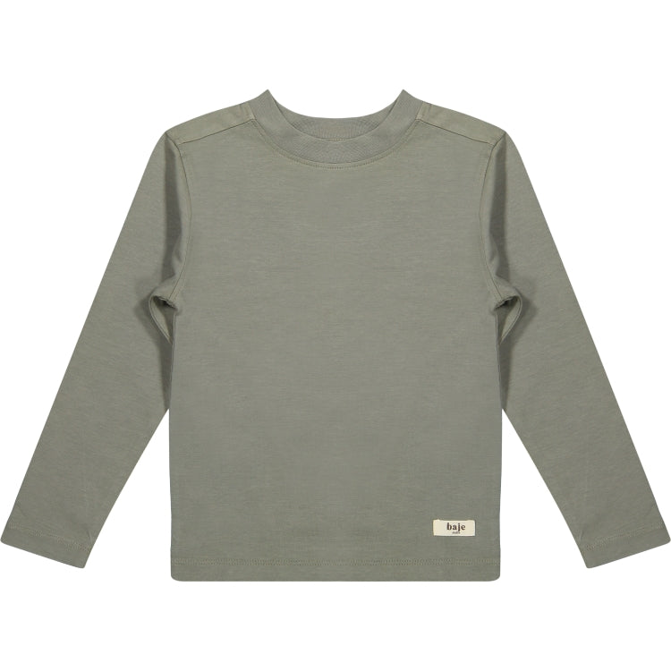 Longsleeve Riaz, Moss Green, Baje studio