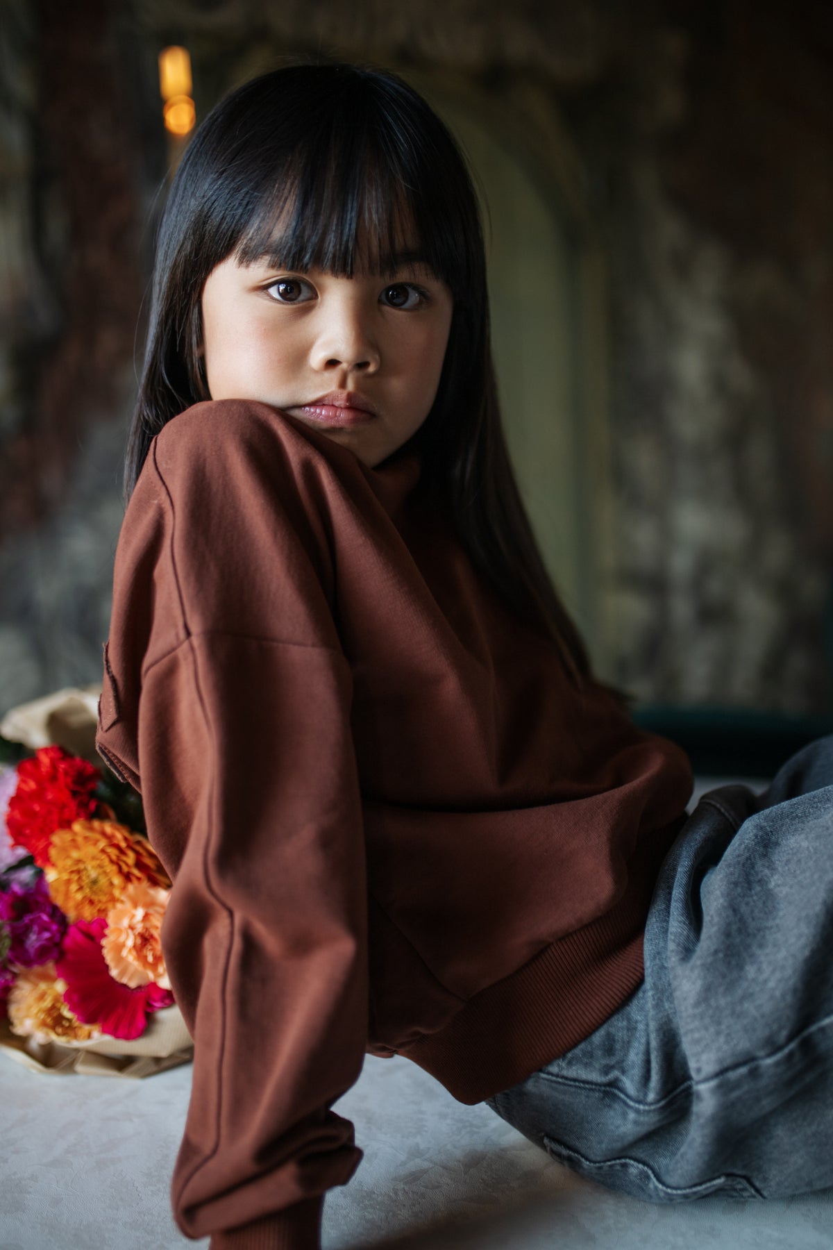 Luca Sweater | Brown, Petit Blush