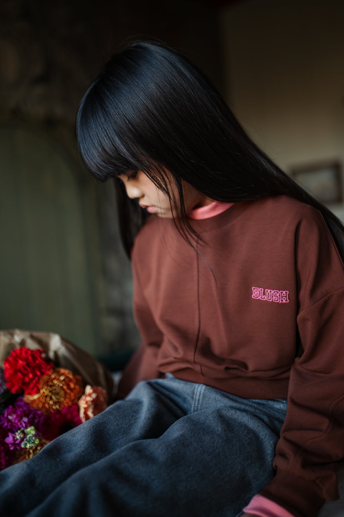Luca Sweater | Brown, Petit Blush