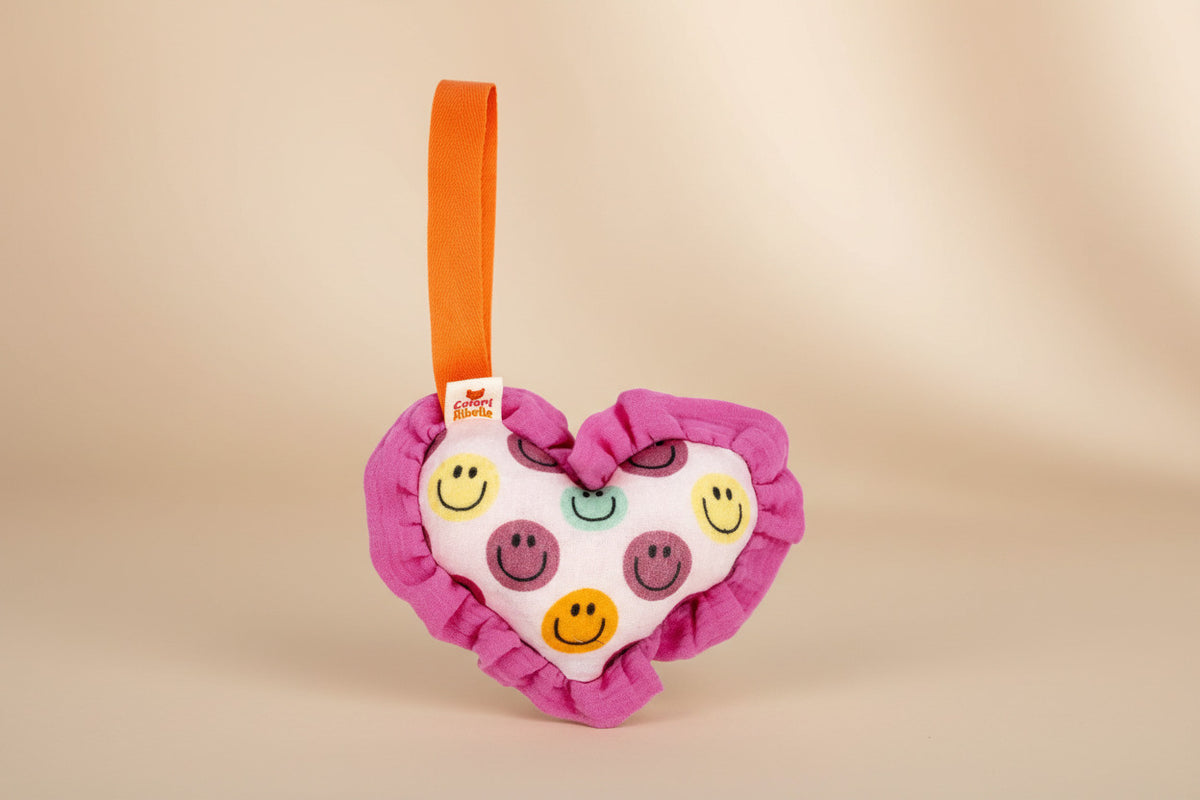 Speenknuffel heart color smiley, Ribelli colori