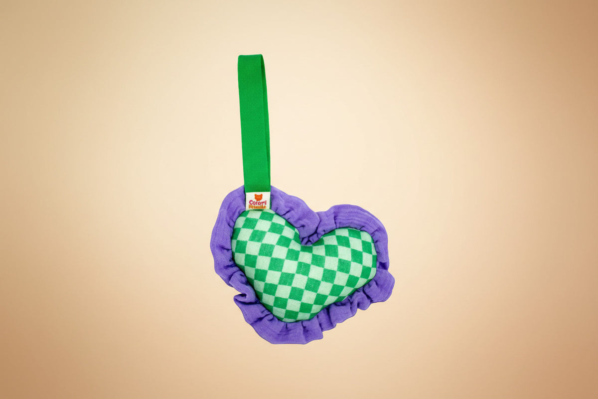 Speenknuffel heart block green, Ribelli colori