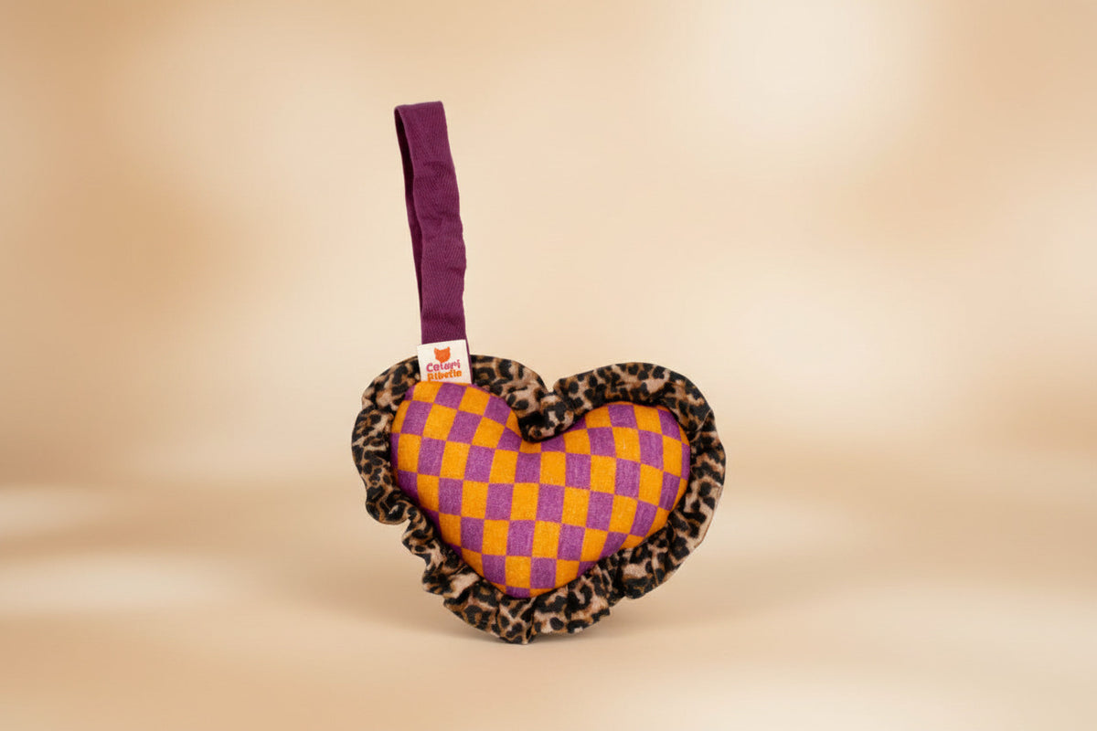 Speenknuffel heart block Purple, Ribelli colori