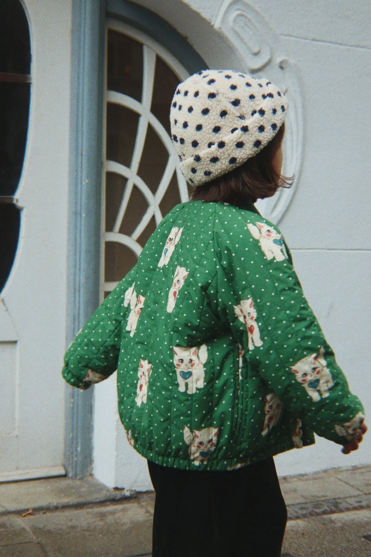 Juno printed bomber dot miao verde, Konges Sjold