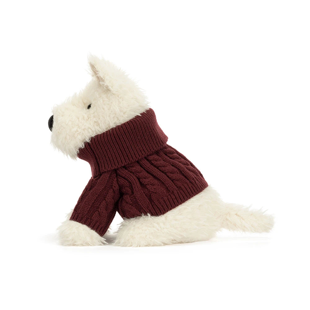Munro scottie dog winter jumper, Jellycat