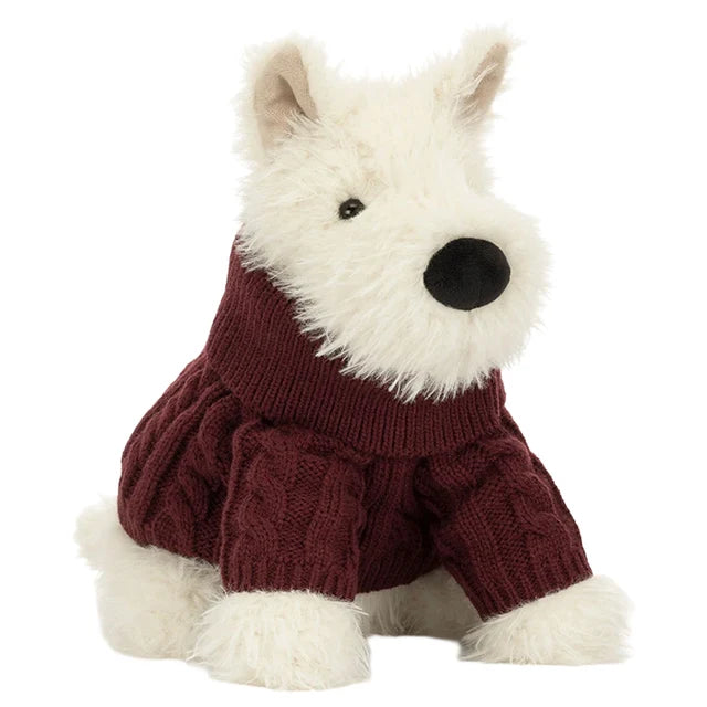 Munro Scottie Dog Winter Jumper, Jellycat