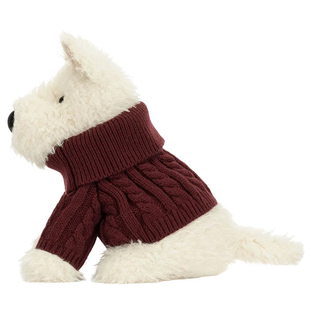 Munro Scottie Dog Winter Jumper, Jellycat