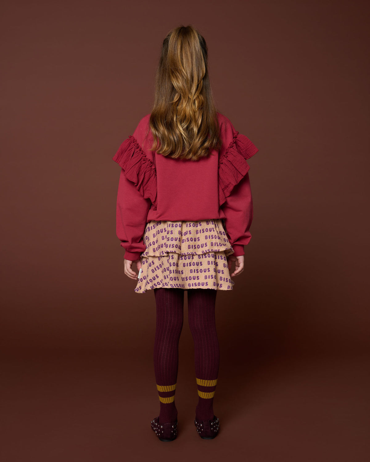 Mini Smock Skirt Bisous | Cork/Purple, Petit Blush