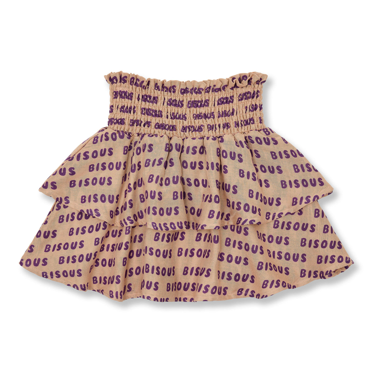 Mini Smock Skirt Bisous | Cork/Purple, Petit Blush