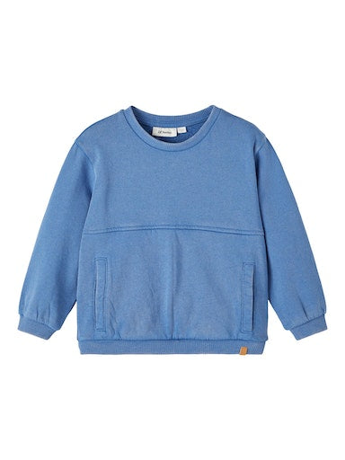 Nalf Loose Sweater federal blue kids, Lil Atelier
