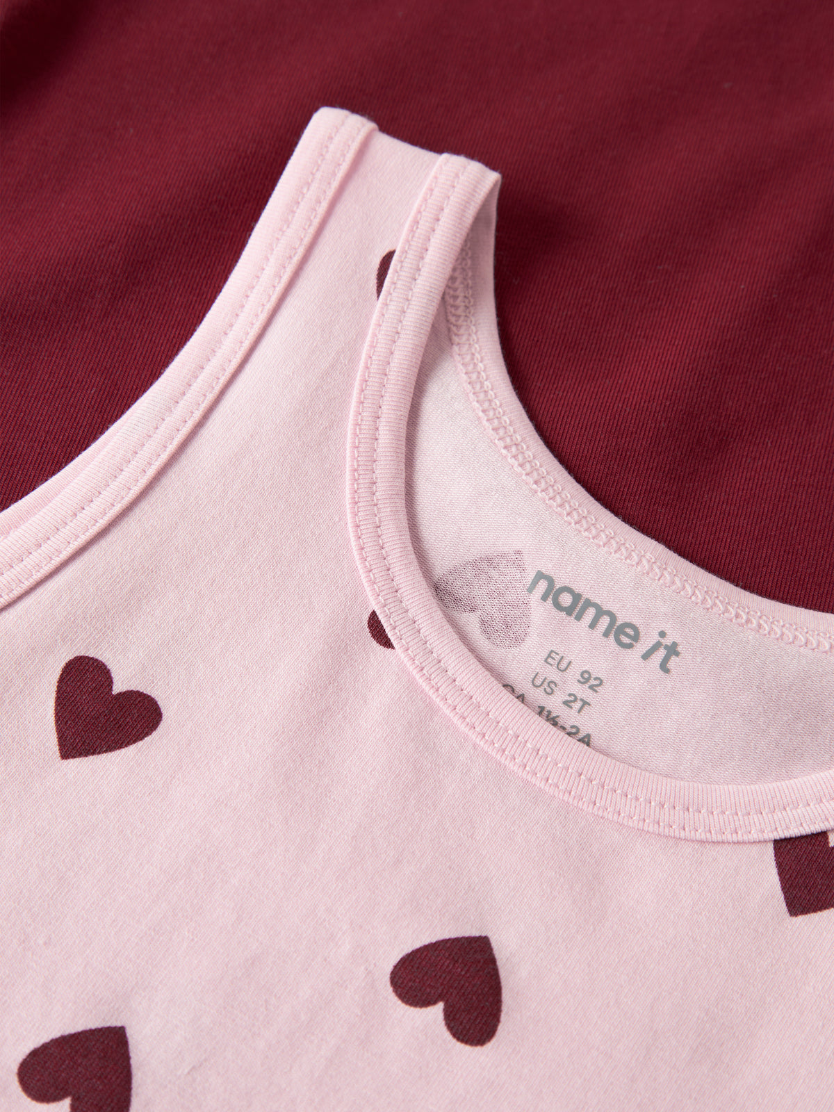 Strap top 2 pack Hearts, Name it