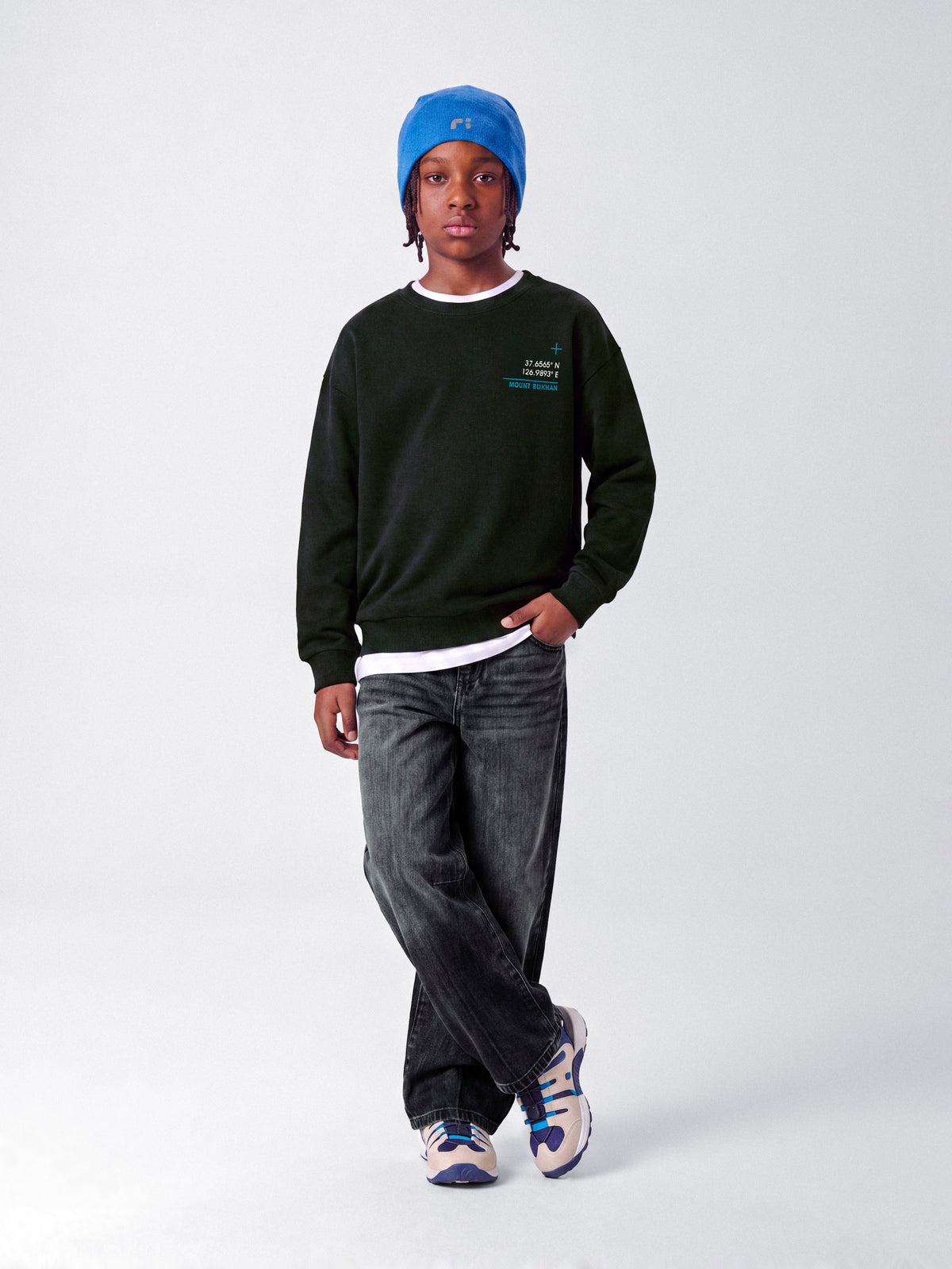 Ben Denim skater baggy dark grey, Name It