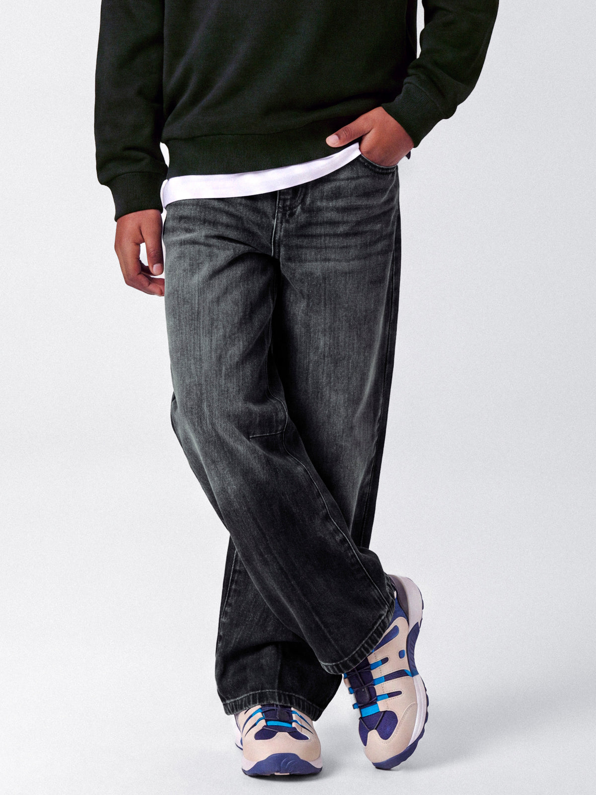 Ben Denim skater baggy dark grey, Name It
