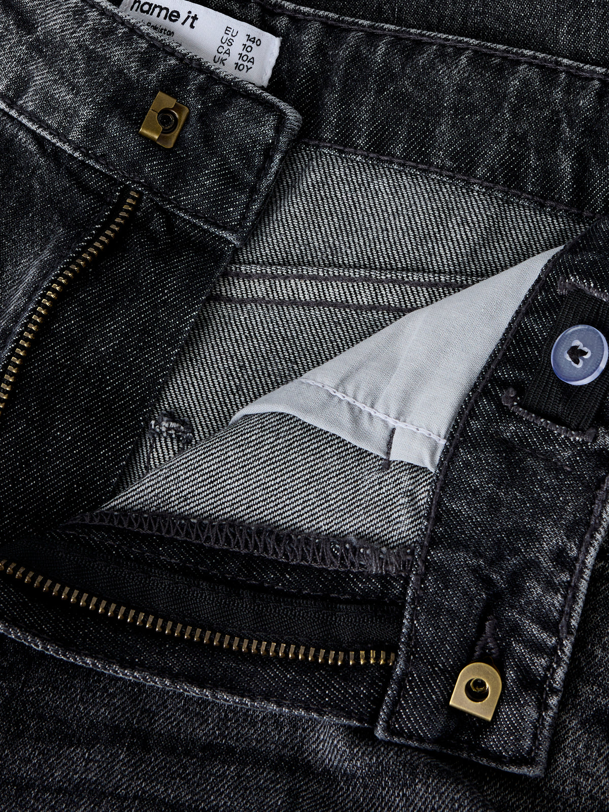 Ben Denim skater baggy dark grey, Name It