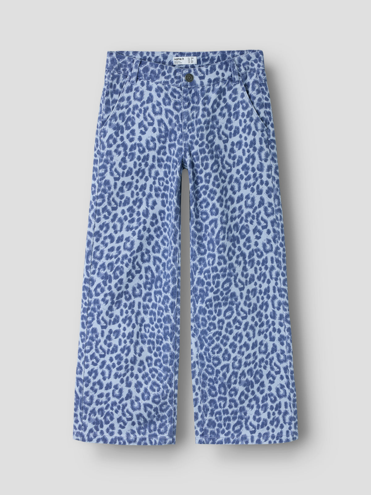 Rose wide leopard pants purple impress, Name It