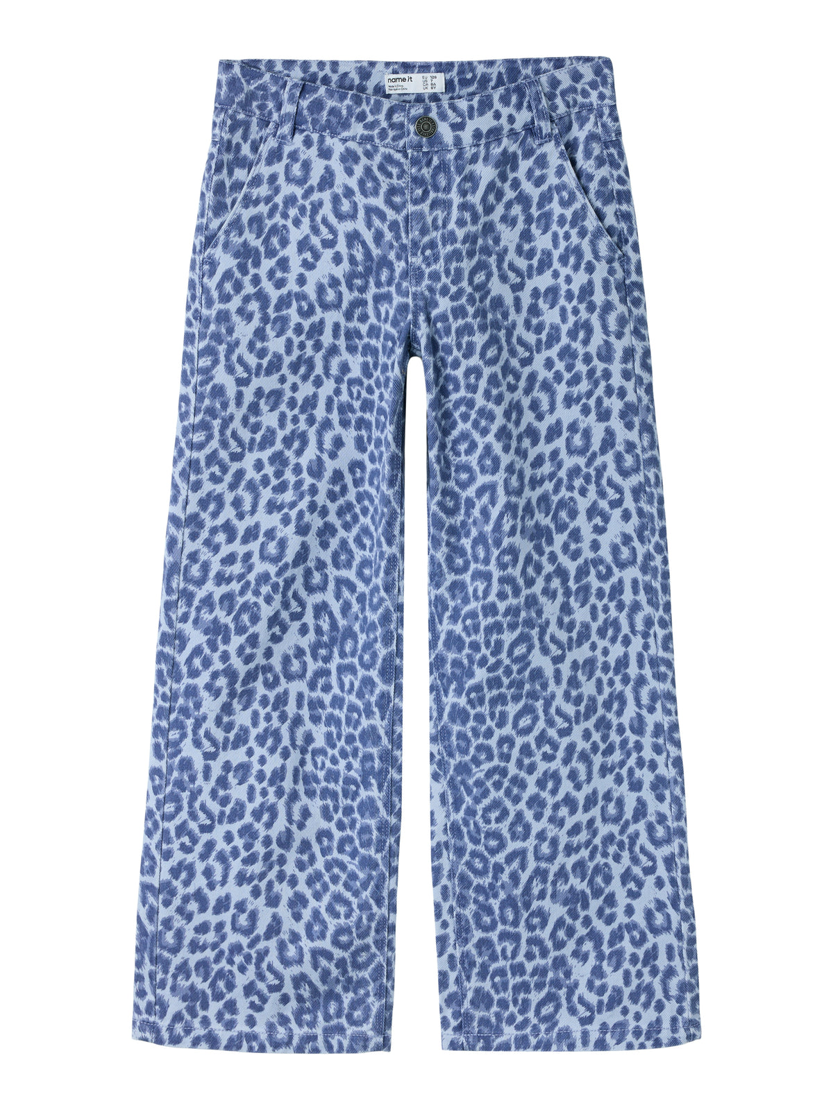Rose wide leopard pants purple impress, Name It