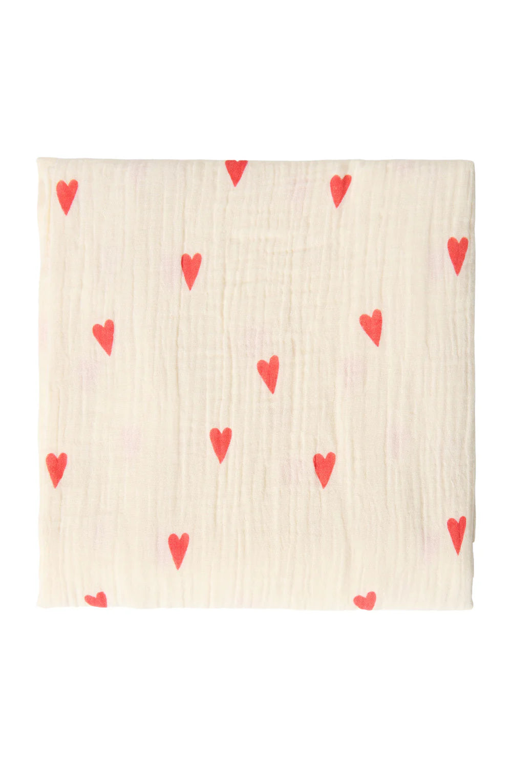Swaddle Print large 120 x120 Beige Hearts, Studio Noos