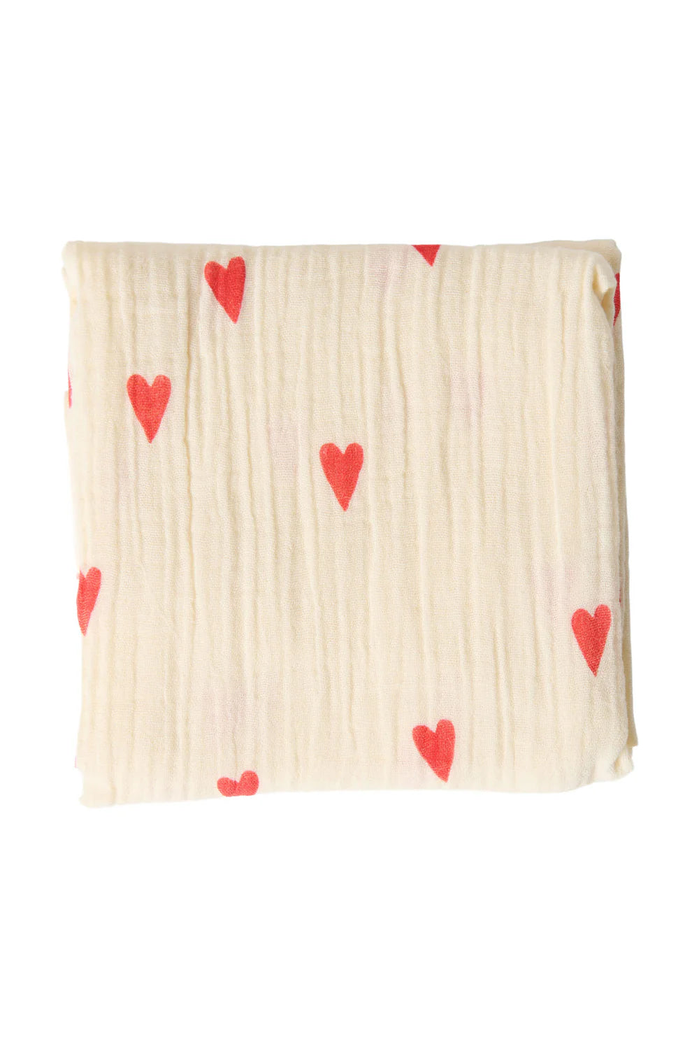 Swaddle Print Medium Beige Hearts, Studio Noos