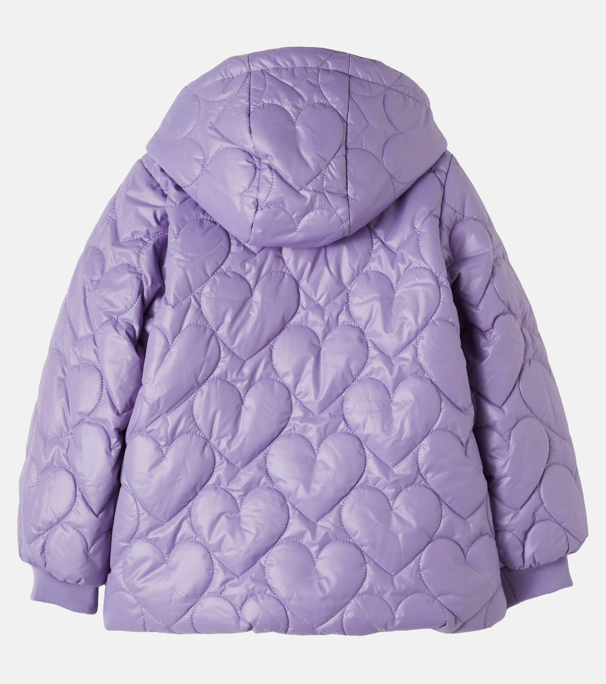 Heart quilted hooded puffer, Mini Rodini