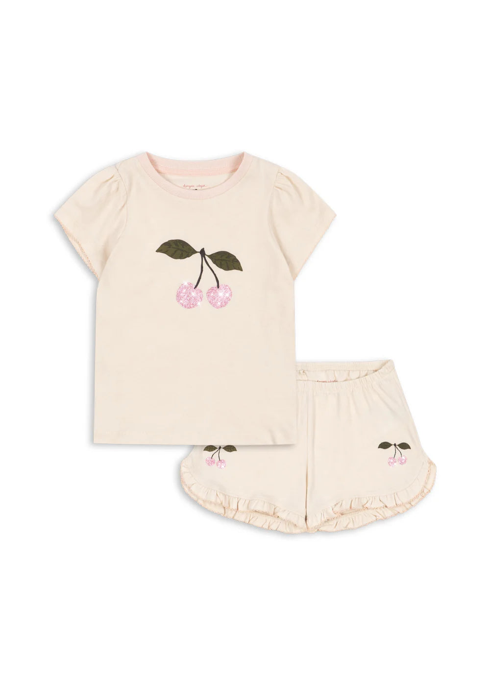 Famo frill set buttercream GOTS, Konges Sjold