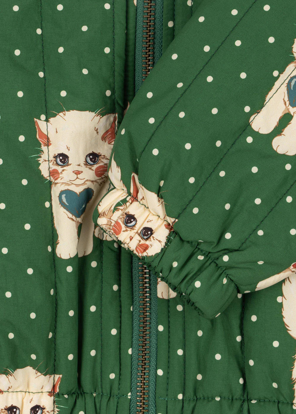 Juno printed bomber dot miao verde, Konges Sjold