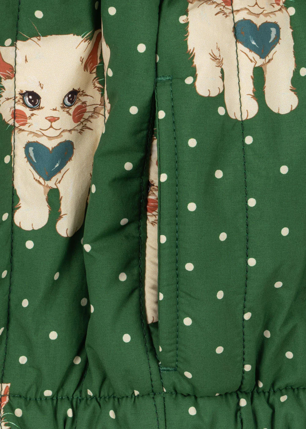 Juno printed bomber dot miao verde, Konges Sjold