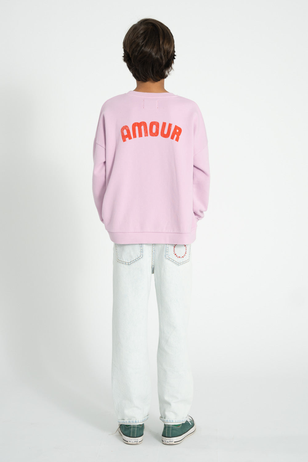 Unisex trousers washed light blue denim, Piupiuchick