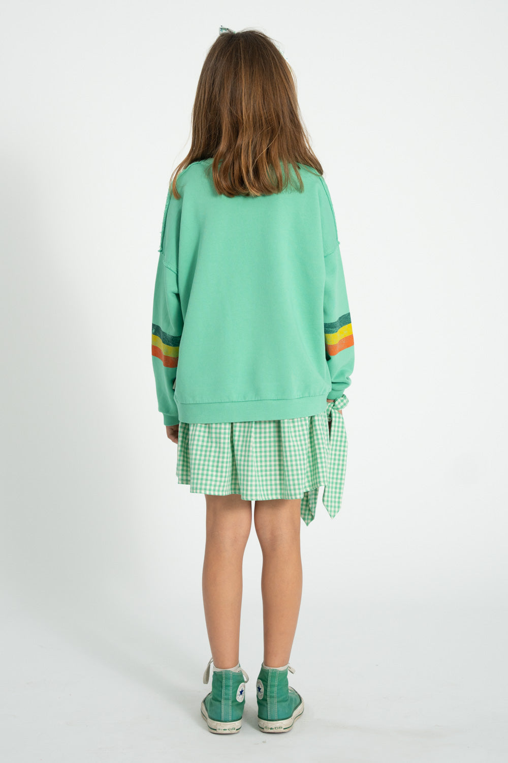 Sweater green multicolor stripes, Piupiuchick