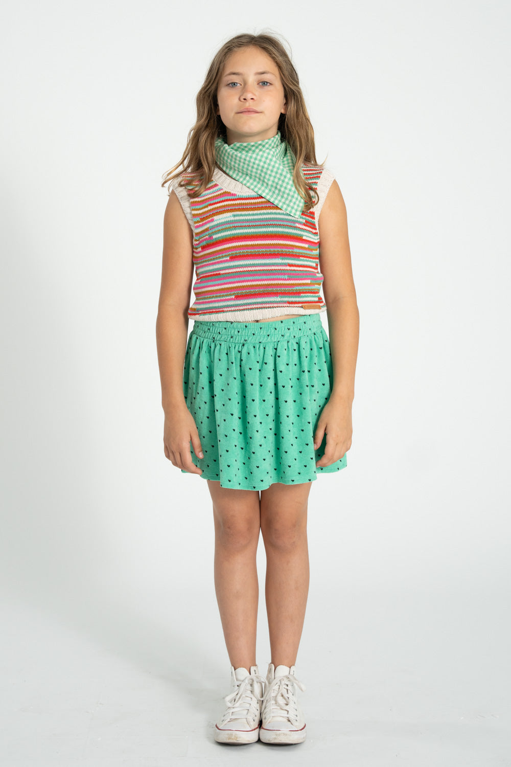 Short skirt green black hearts, Piupiuchick