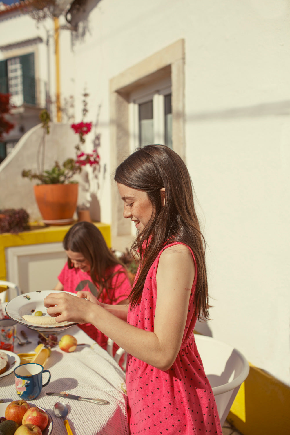 Short dress pink with black hearts Piupiuchick