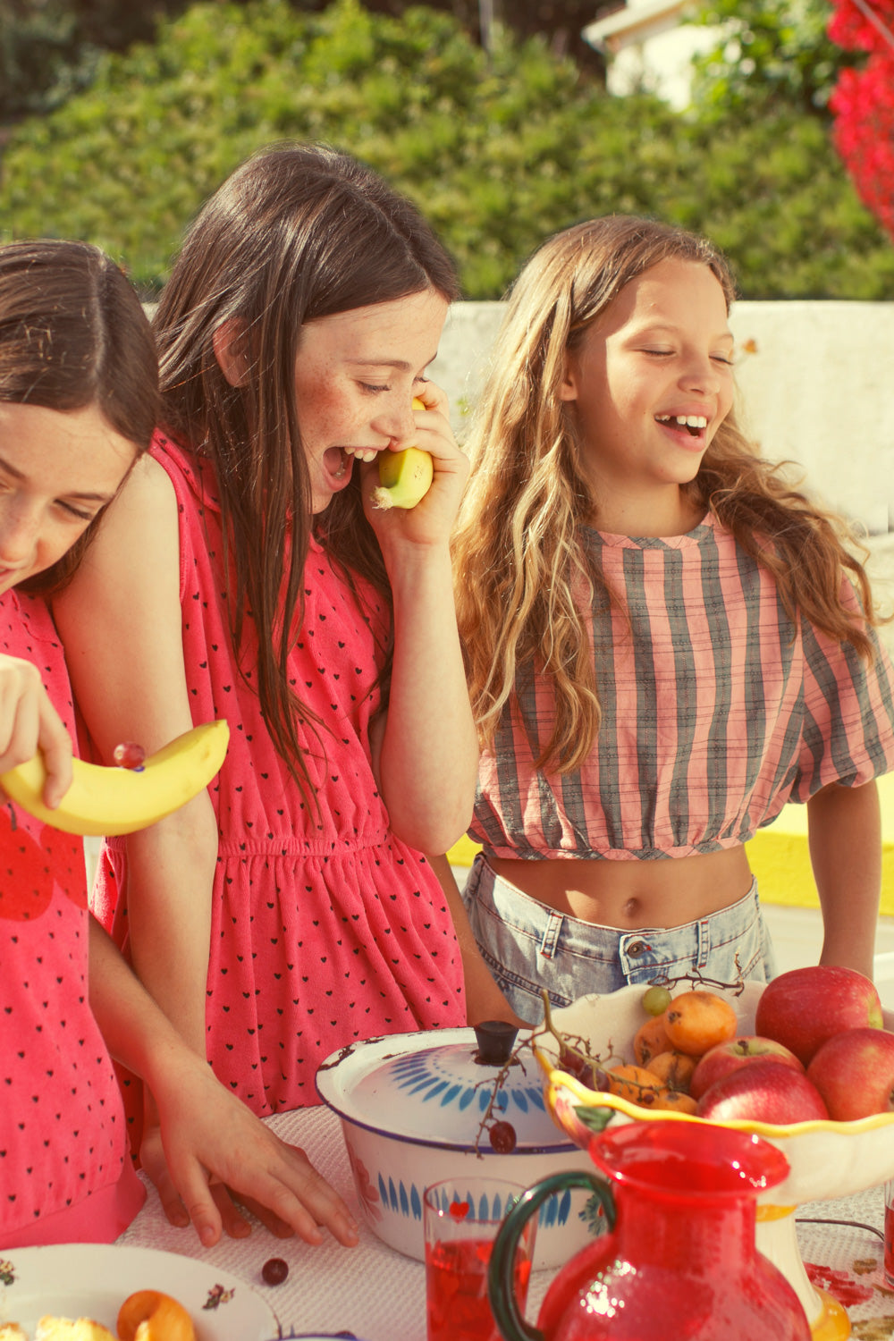 Short dress pink with black hearts Piupiuchick