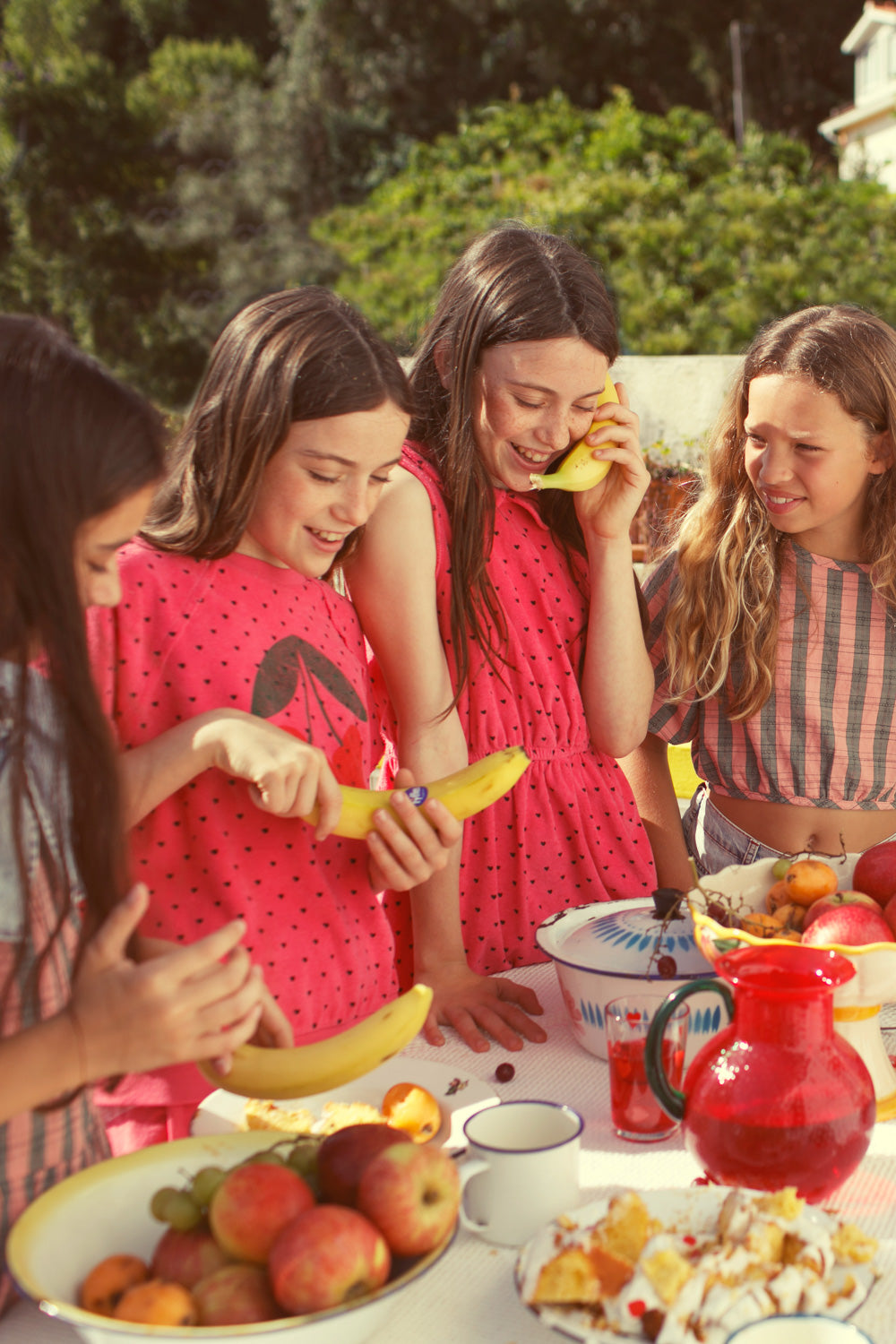 Short dress pink with black hearts Piupiuchick