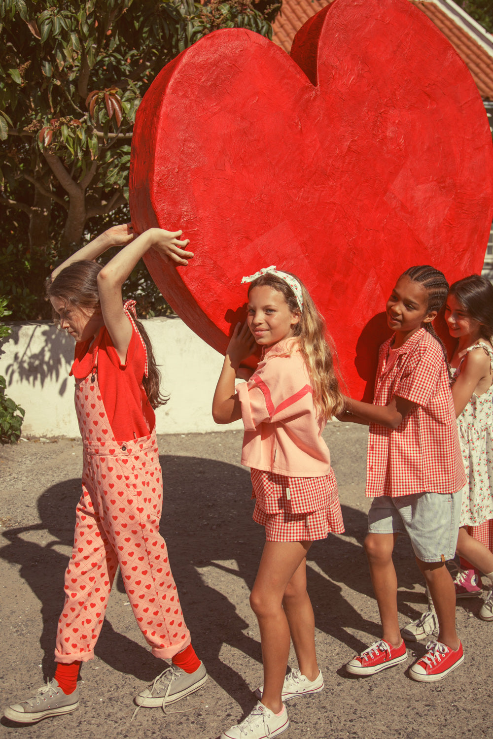 shorts | red & ecru checkered, Piupiuchick