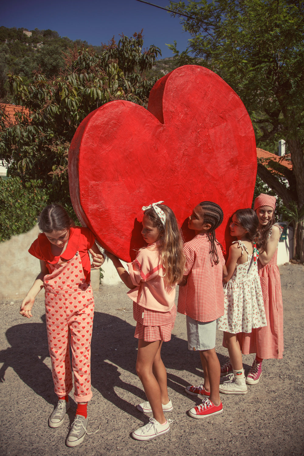 T-shirt peter pan collar amour print, Piupiuchick