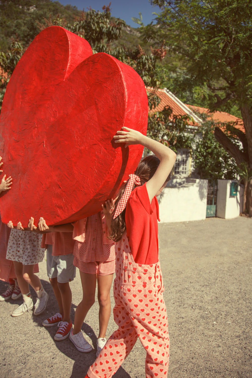 T-shirt peter pan collar amour print, Piupiuchick