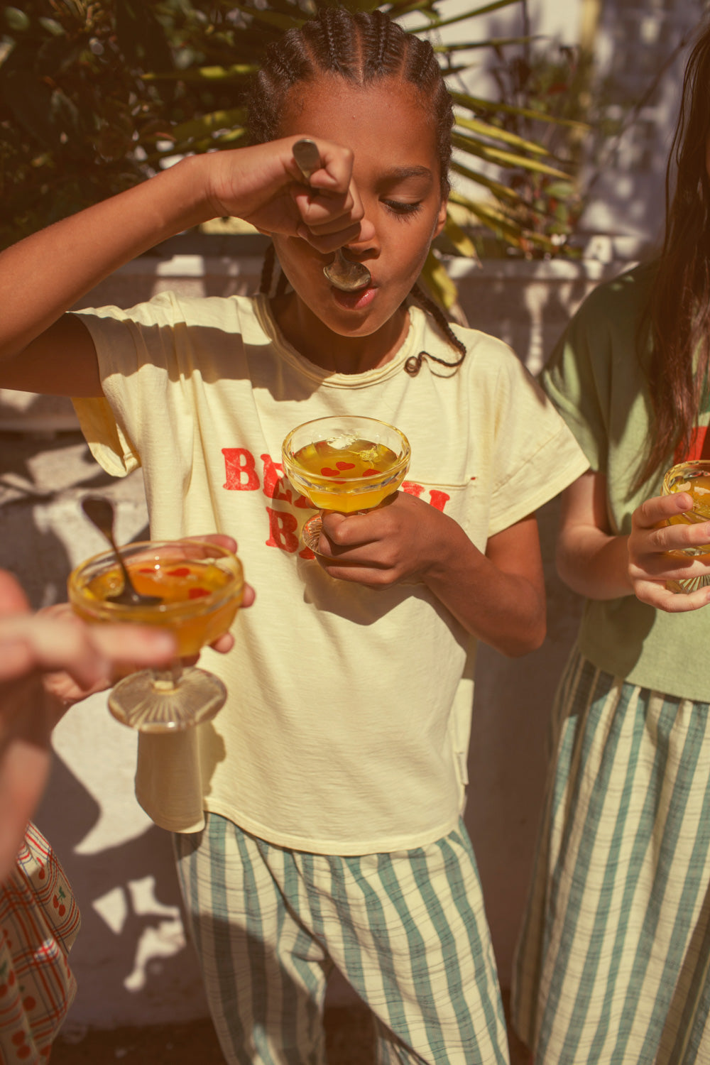 T-shirt Yellow beachbar print, Piupiuchick