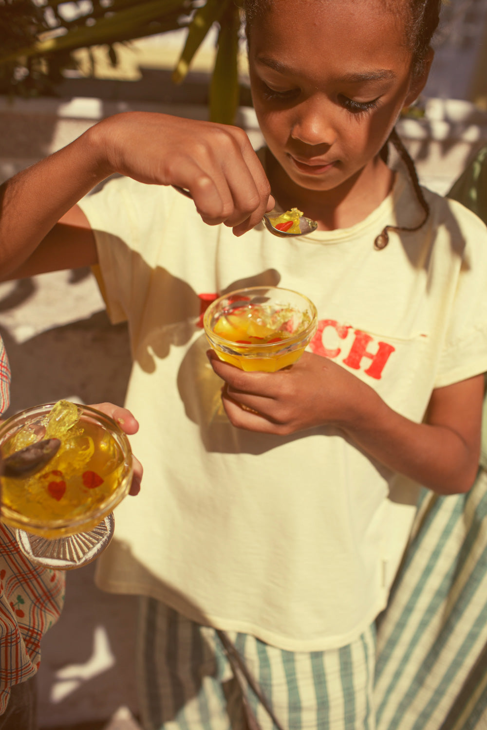 T-shirt Yellow beachbar print, Piupiuchick