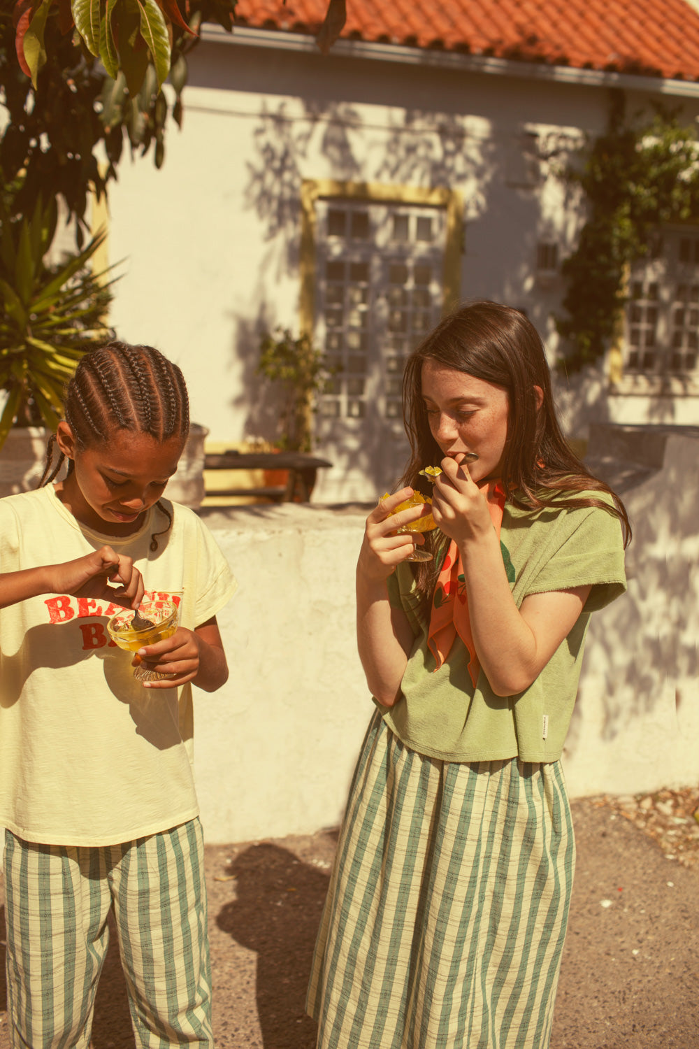 T-shirt Yellow beachbar print, Piupiuchick