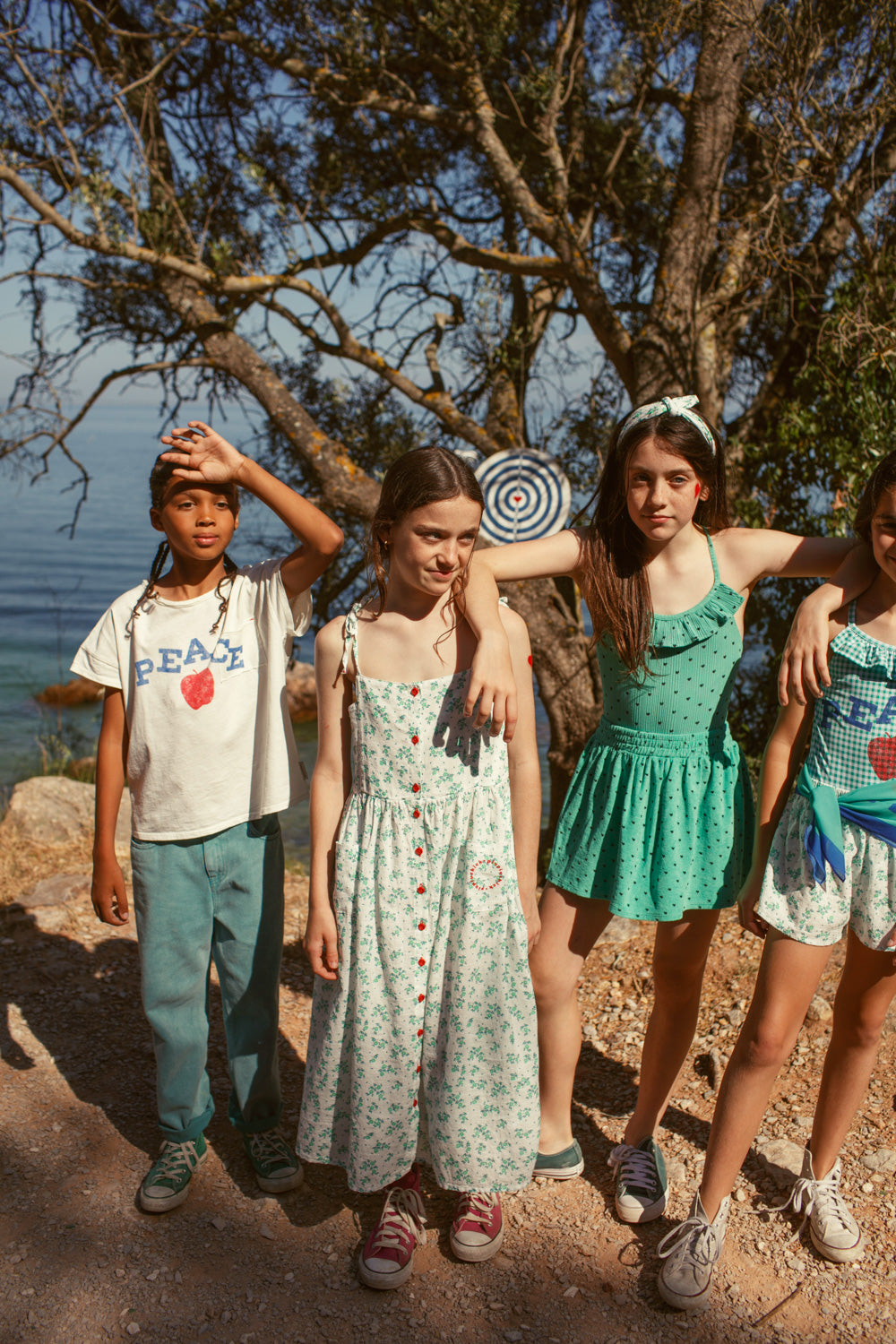 Unisex trousers washed green, Piupiuchick