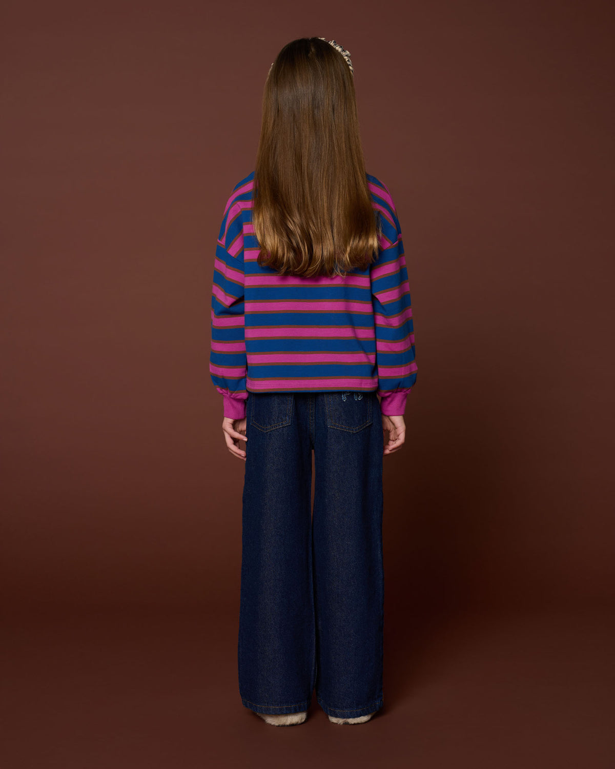 Polo Sweater | Stripe, Petit Blush
